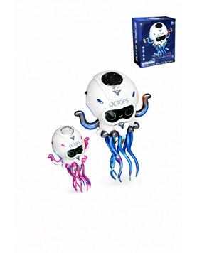AB02 - PULPO MÉCANICO BAILARÍN. GIRA LOS TENTACULOS. CON SNSOR. LOVE