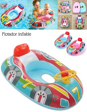IN17 - AUTO INFLABLE SALVAVIDAS 60CM. Par poner los piecitos del bebe a partir de 10 mises. LOVE