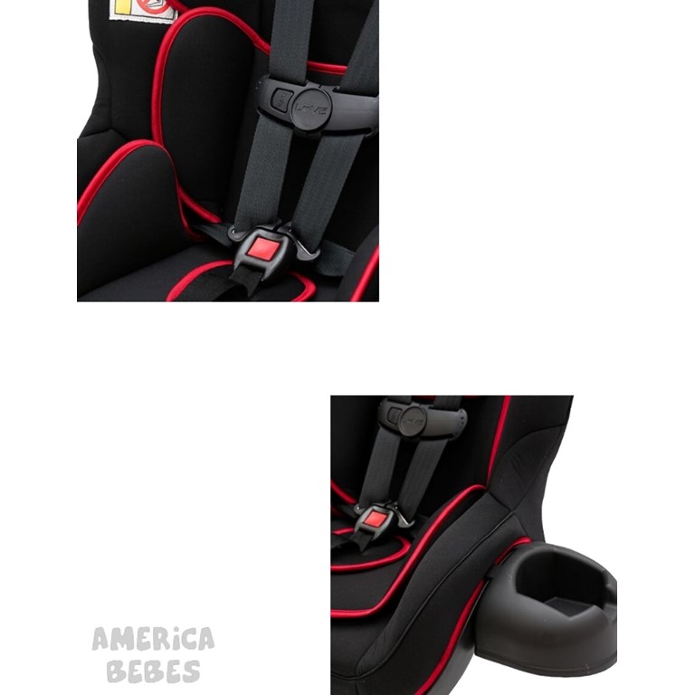 Butaca para auto con base y reductor. Posic.: 3; con reductor y protección que no daña el tapizado del auto. Love