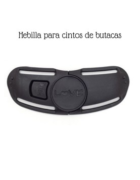 HEBILLA SUJETADOR DE CINTO DE HOMBROS PARA AUTO. LOVE