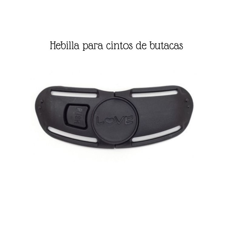 HEBILLA SUJETADOR DE CINTO DE HOMBROS PARA AUTO. LOVE