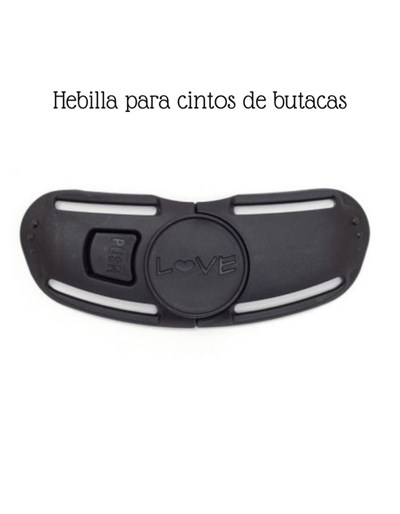 HEBILLA SUJETADOR DE CINTO DE HOMBROS PARA AUTO. LOVE