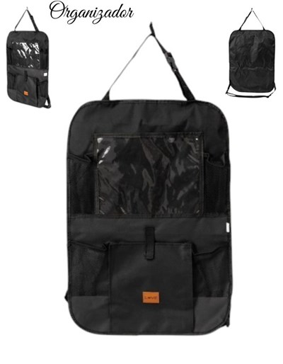 ORGANIZADOR AUTO ASIENTO PORTA TABLET IPAD CELULAR BOTELLA. LOVE