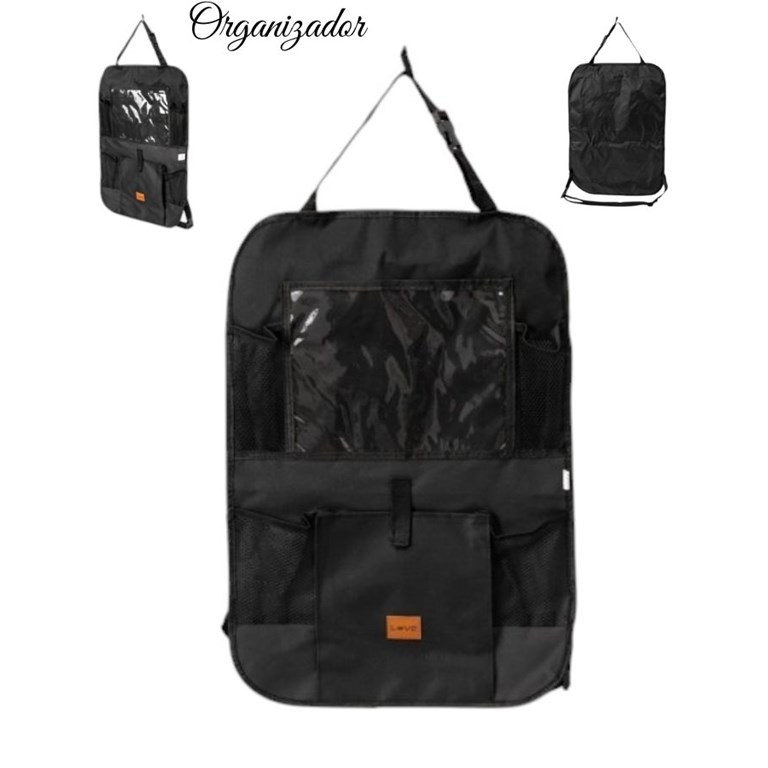 ORGANIZADOR AUTO ASIENTO PORTA TABLET IPAD CELULAR BOTELLA. LOVE