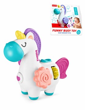 FP30 - UNICORNIO CON MORDILLO Y SONAJERO. LOVE