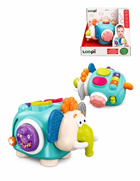 FP31 - ELEFANTE CON MORDILLO Y SONAJERO. LOVE