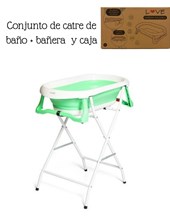 CATRE + BAÑERA. Estructura plegable. Medida catre 47x10x91 (cerrado). LOVE