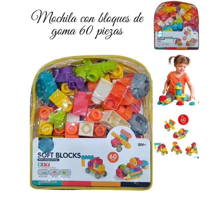 CU32 BLOQUES DE GOMA 60 PIEZAS. LOVE