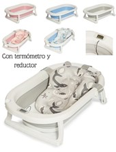 BAÑERA PLEGABLE CON REDUCTOR Y TERMOMETRO. CAPACIDAD 21 LITROS. LOVE