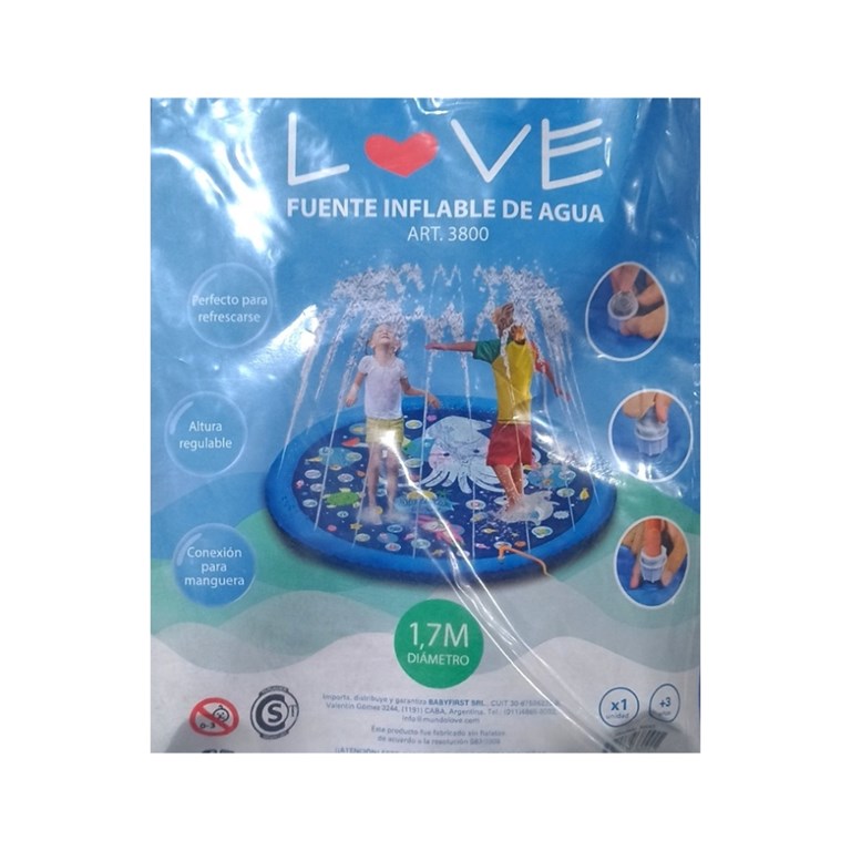 FUENTE DE AGUA INFLABLE  LOVE