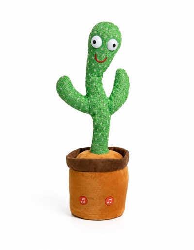 CACTUS BAILARIN CON MÚSICA. INCLUYE MICROFO. REPITE DE FORMA DIVERTIDA LA VOZ. LOVE