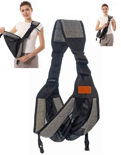 MOCHILA PARA BEBE COLOR GRIS. LOVE