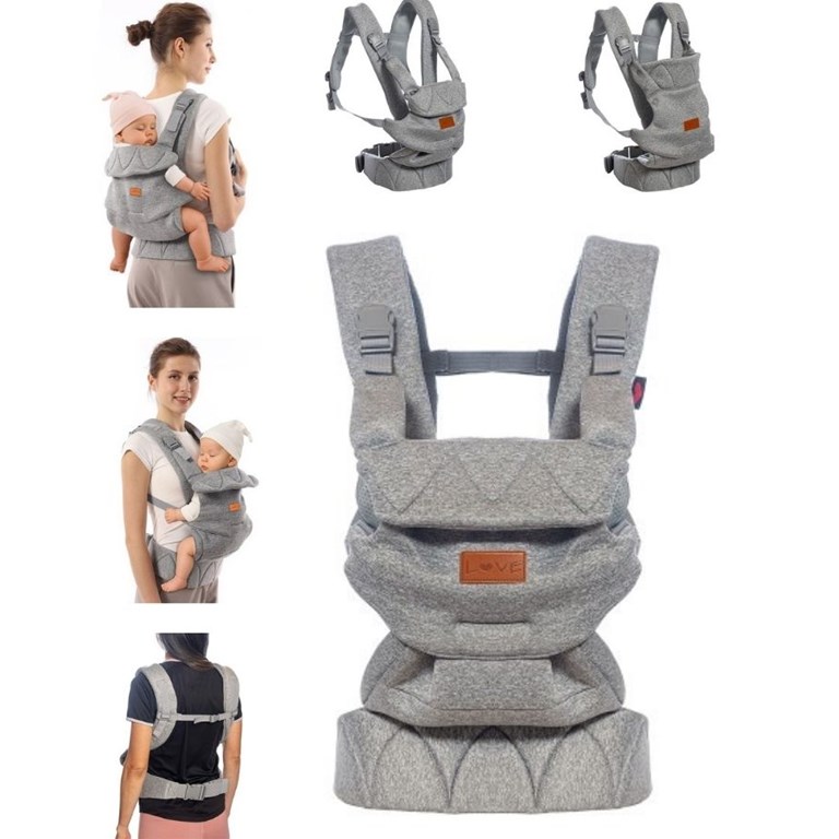 MOCHILA PORTA BEBE 3 en 1. Desde recién nacido hasta los 12 kg. La podes usar mirando hacia adentro Y  fuera (desde los 6 meses) y en la espalda. Es una tela liviana y acolchada. LOVE