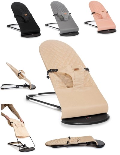 MECEDORA BOUNCER. Ergonómica de 0 a 13kg. 3 posiciones: Acostado, Reclinado, Sentado. Plegable LOVE