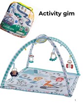 Alfombra con gimnasio con dos arcos.Incluye juguetes.Fácil de transportar y guardar.Sencillo de armar y desmontar.Love