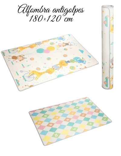 ALFOMBRA ANTIGOLPES XPE ENRROLLABLE 180X120X0.5. LOVE