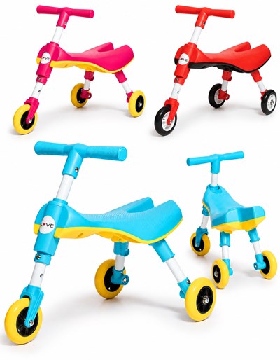 Patacleta plegable ultracompacto, de 3 ruedas. Ideal para transportar. Material de  ruedas: Poliuretano (PU). Love