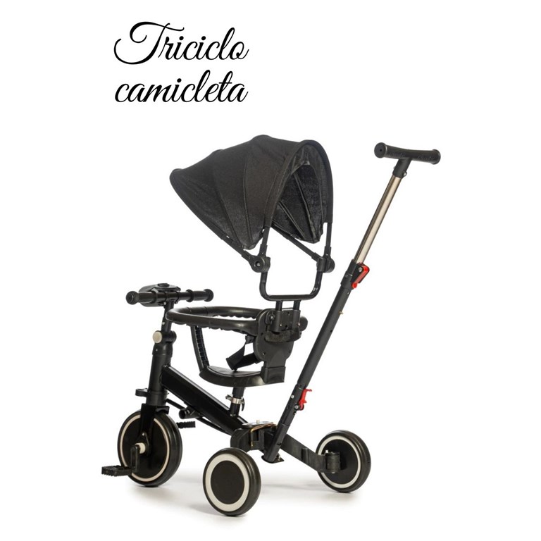 Camicleta 2 en 1. Se transforma en triciclo con capoya, luz,sonido,apoya brazo y cinturon.Love