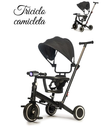Camicleta 2 en 1. Se transforma en triciclo con capoya, luz, sonido, apoya brazo y cinturon. Love