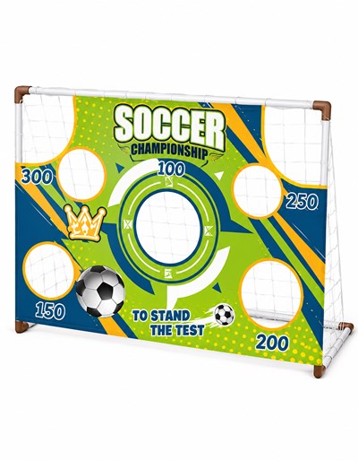 SP07 ARCO DE FÚTBOL 2 EN 1 CON LONA PARA PRACTICAR PUNTERIA . INCLUYE: 1 PELOTA, 1 INFLADOR, 1 RED Y UNA LONA DE PUNTERIA. LOVE