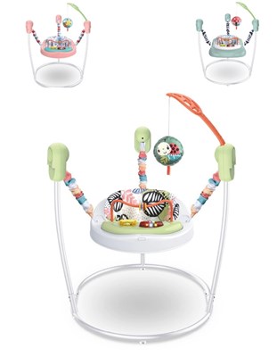 JUMPER SALTARIN. Dos ajustes de alturas. Luces coloridas y música. Juguetes colgantes y desmontables. Asiento desmontable y lavable. LOVE