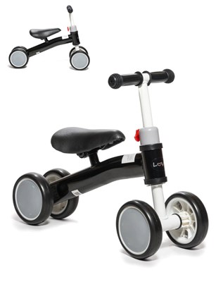 Patacleta Camicleta • Para aprender a balancearse y luego usar la bicicleta o camicleta. • Fortalece las piernas de los más chicos. • Las 4 ruedas permiten que se mantenga parado solo. • Asiento regul
