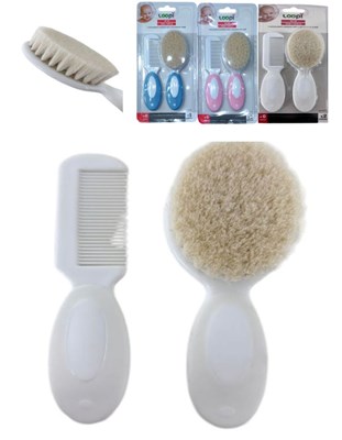 Set de Peine y Cepillode Cerdas Naturales. Love