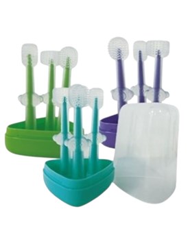 Set de limpieza dental 3 en 1, masajeador dental limpador de lenguas y cepillo de cerdas. Love