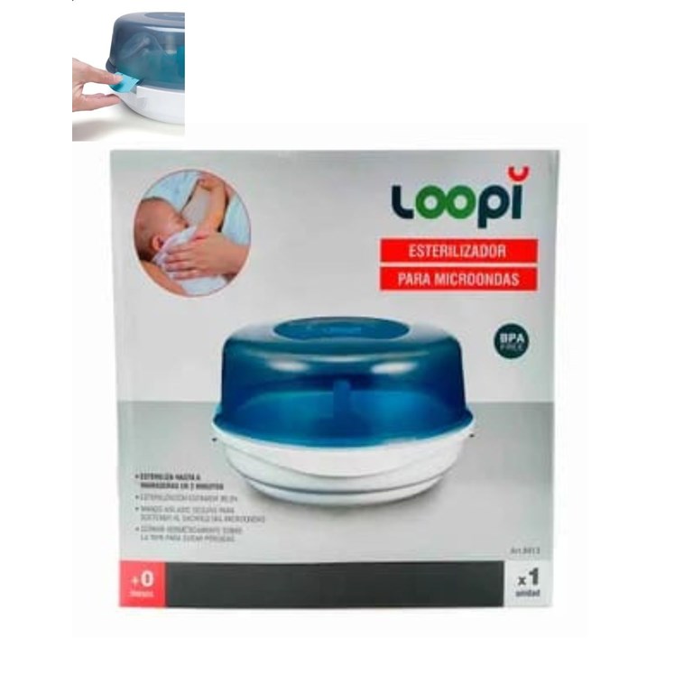 Esterilizador de mamaderas. Capacidad 6 mamaderas o 4 de boca ancha. Love.