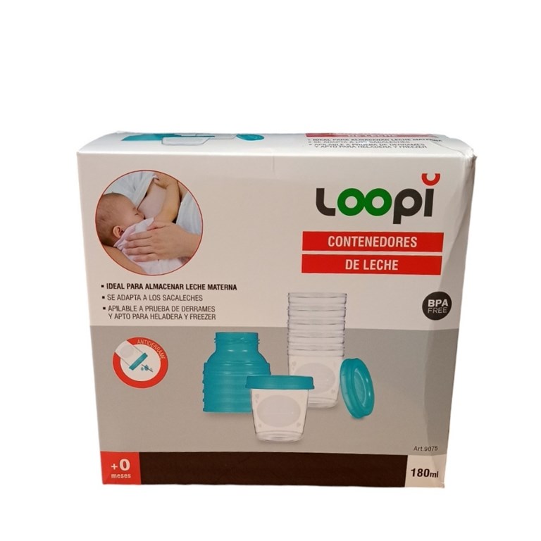 Contenedores de leche+0 meses x 6u. 180 ml. Love
