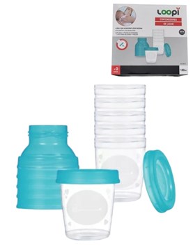 Contenedores de leche+0 meses x 6u. 180 ml. Love