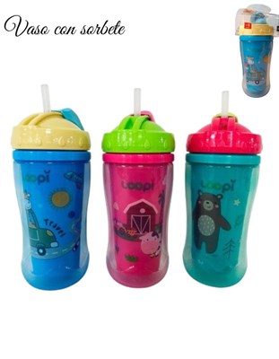 VASO CON SORBETE DE SILICONA 300 ML. LOVE