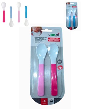 SET DE 2 CUCHARAS BORDES BLANDOS. LOVE