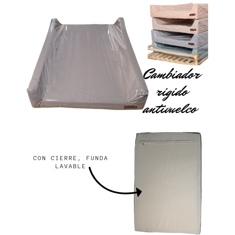 ART.TC05 CAMBIADOR RIGIDO ANTIVUELCO LISOS. LAS FLORITAS