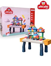 Soft blocks with building table 80 piezas.Phi phi toys