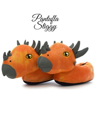 Pantufla Stiggy Naranja importada. Talles: (MK=26/27 - 16.5cm) (XLK=30/31 - 20cm). Universal