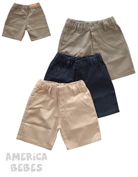 BERMUDA PARA BEBE VARON EN GABARDINA TERRA NATURE