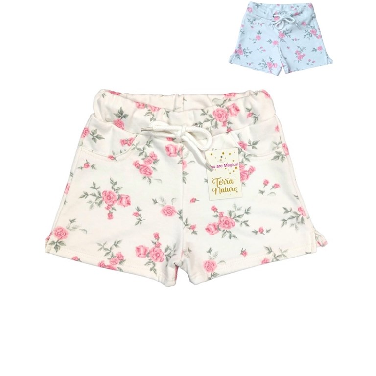 SHORT NENA RUSTICO FLOREADO TERRA NATURE