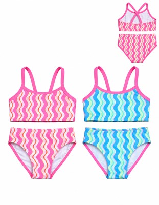 BIKINI PARA NENA TOP Y CULOTE ESTAMPA SIC SAC. LABENDEL