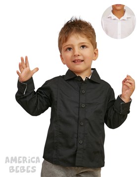 camisa bebe ml blanco lisa compacto