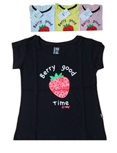 REMERA MANGA CORTA ESTAMPA FRUTILLA. COMPACTO