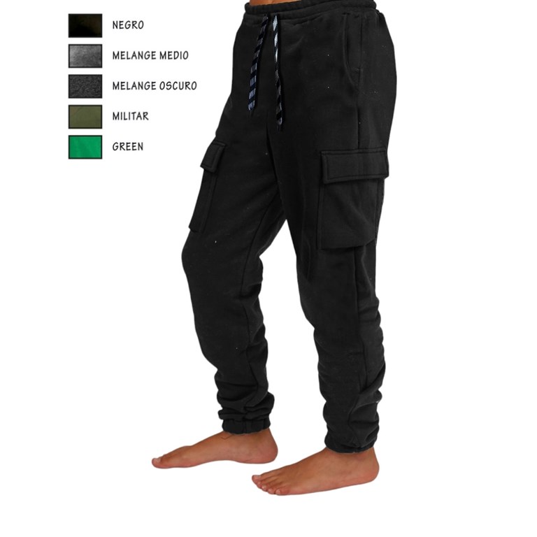 PANTALON JOGGER NENE CON BOLSILLO CARGO. COMPACTO