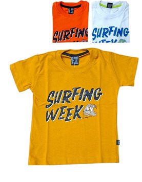 REMERA MANGA CORTA BEBE ESTAMPA 'SURFING'. COMPACTO