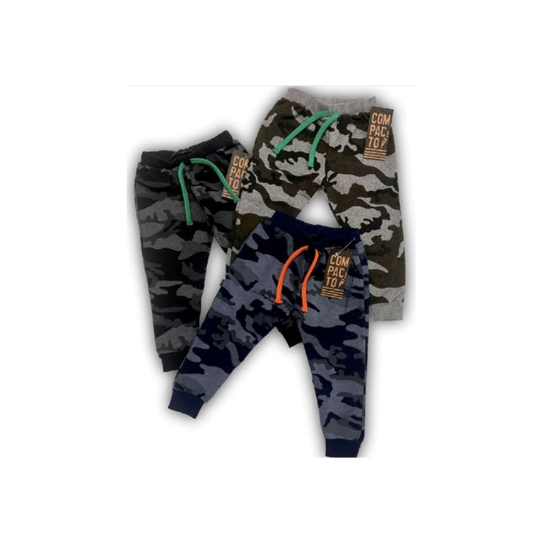 PANTALON JOGGER BEBE RUSTICO CAMUFLADO. COMPACTO