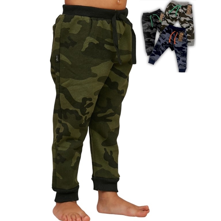 PANTALON JOGGER BEBE RUSTICO CAMUFLADO. COMPACTO