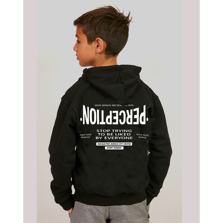 Campera de nene rustica perceptio doble estampa. Compacto
