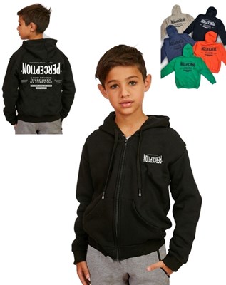 Campera de nene rustica perceptio doble estampa. Compacto