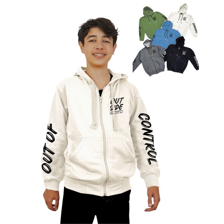 Campera nene rustica mangas estampadas outside.Compacto