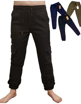 PANTALON JOGGER NENE GABARDINA CARGO. COMPACTO