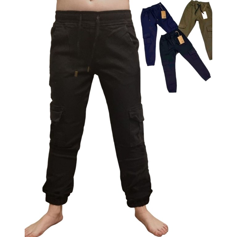 PANTALON  JOGGER NENE GABARDINA CARGO. COMPACTO